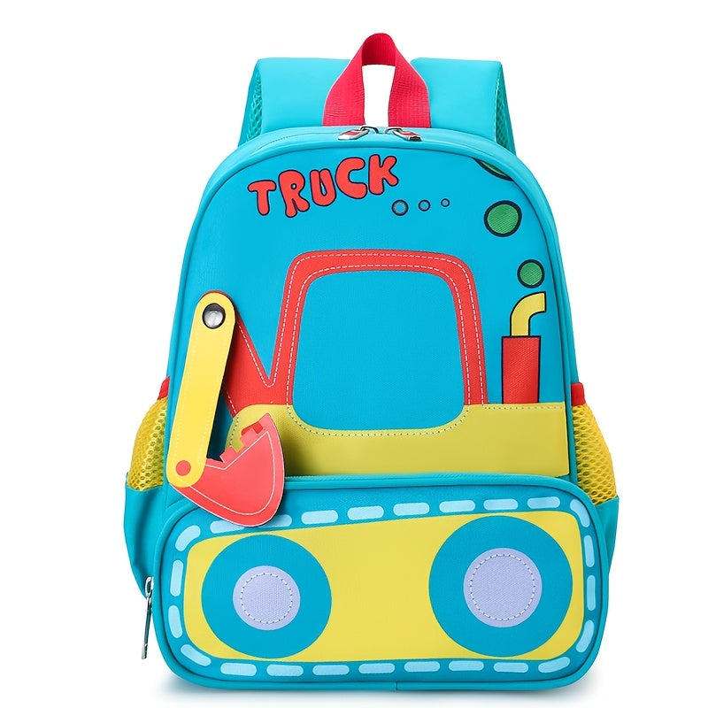 Children's adorable cartoon backpack - Lightweight, waterproof, and stain-resistant with adjustable straps for preschool and kindergarten. ideal for boys and girls aged 6.