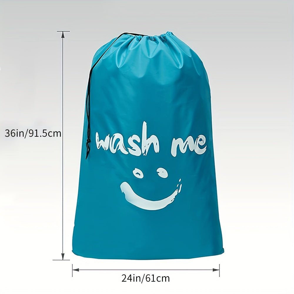 Travel Laundry Bag with Large Capacity - Can hold up to 4 loads of laundry, Machine Washable and easy to fit in hamper or basket - Ideal for On-the-Go Laundry