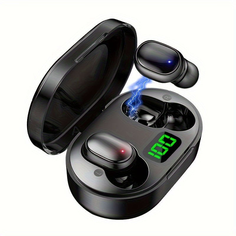 1 Pair TWS Wireless Earbuds with LED Display, Touch Control, USB Charging, Wireless 5.0, for Gaming/Music/Sports, iOS/Android Compatible, Anime/Movie/TV/Video Game Themes, Capacitive