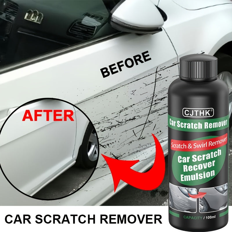 Universal car scratch repair wax kit for all vehicles, removes scratches and swirls, restores shine.