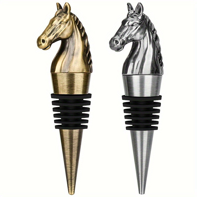 Wine Stopper in the Shape of a Horse's Head, for Preserving Wine and Champagne