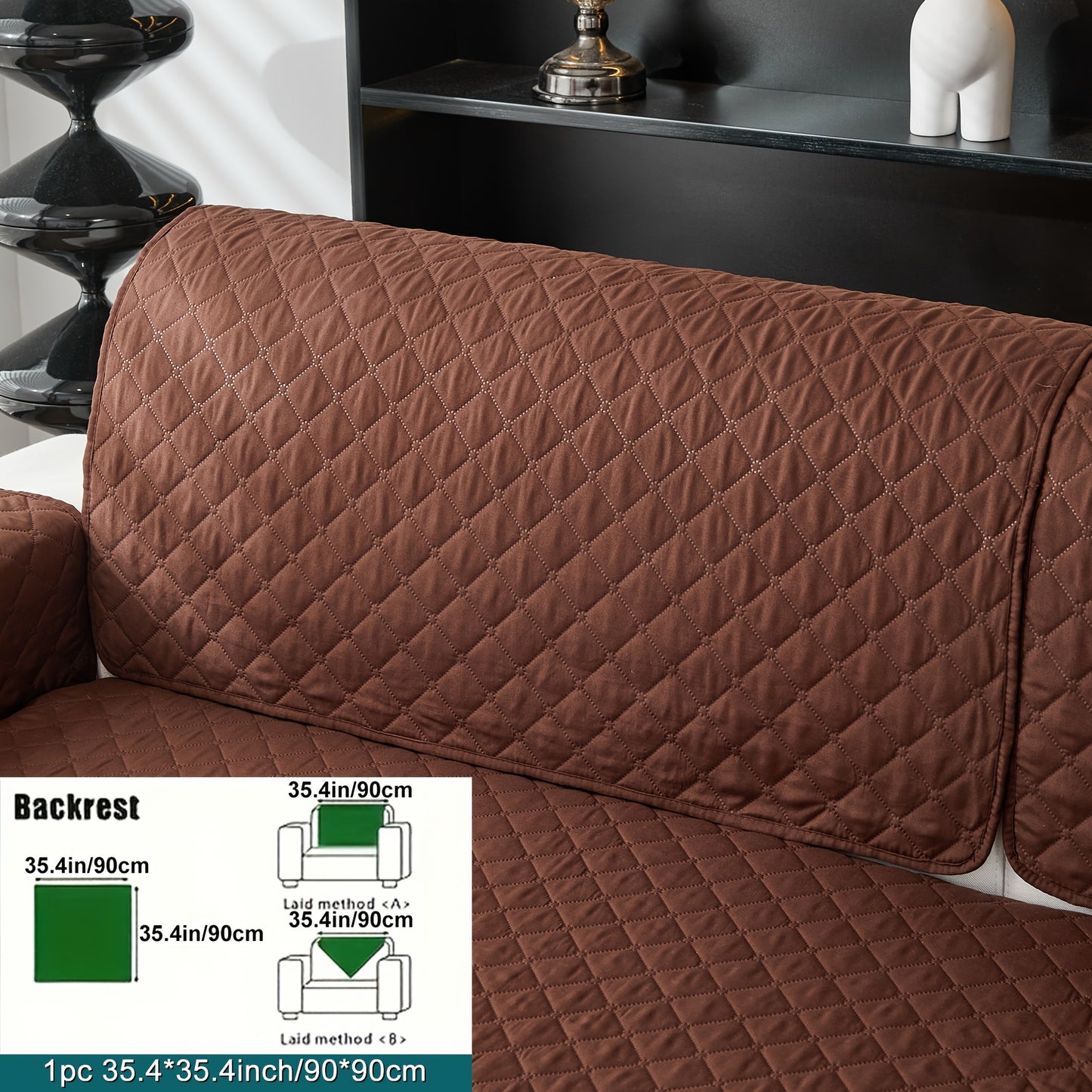 Anti-slip sofa cushion protective pad suitable for all types of sofas, machine washable.