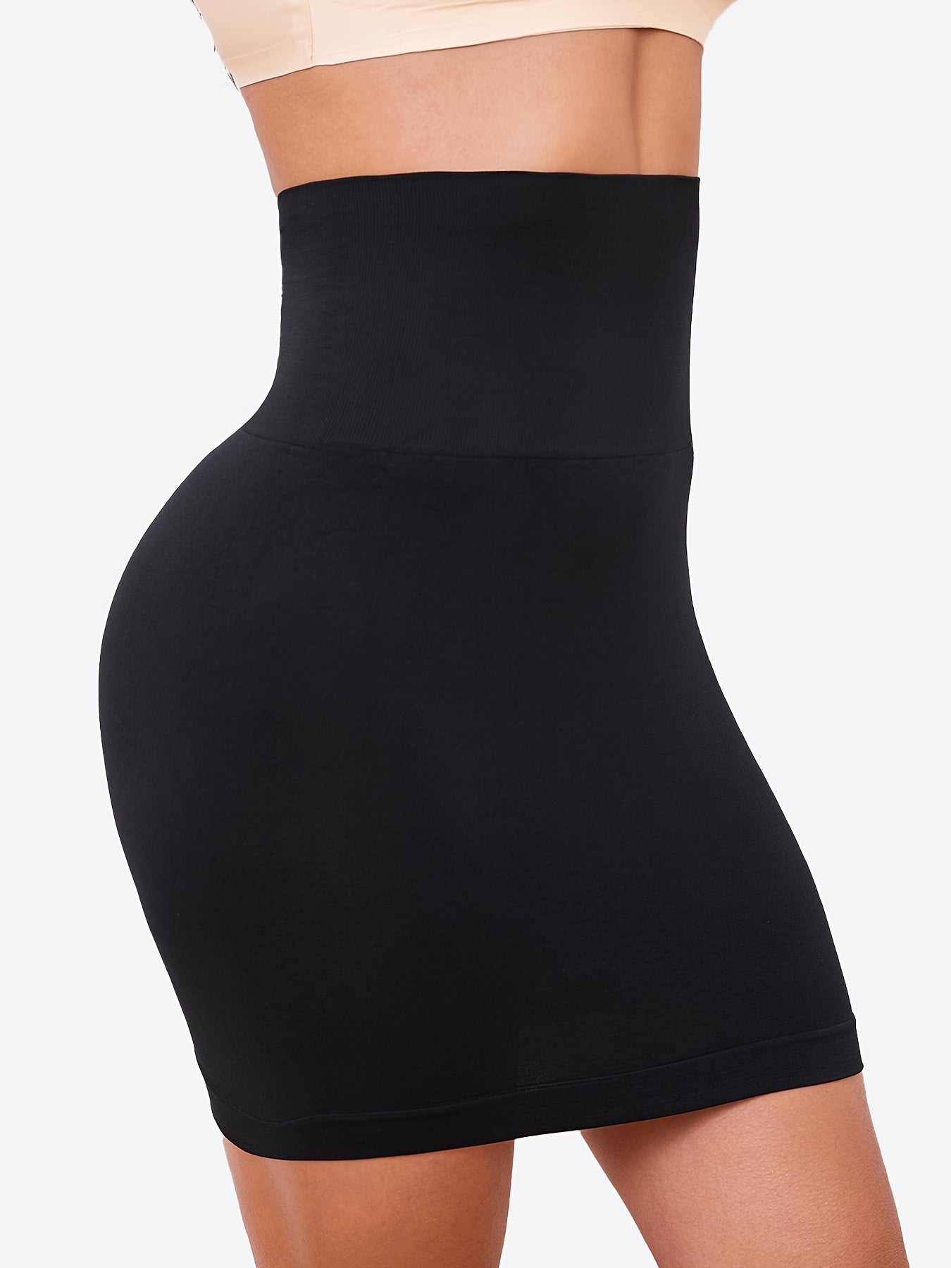 High waist shaping skirt with seamless design for women's underwear and shapewear.