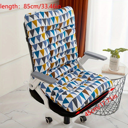 Ergonomic office chair cushion made of thick polyester for comfort. Hand wash only. Suitable for home and car seats. Only cushion included, chair not included.