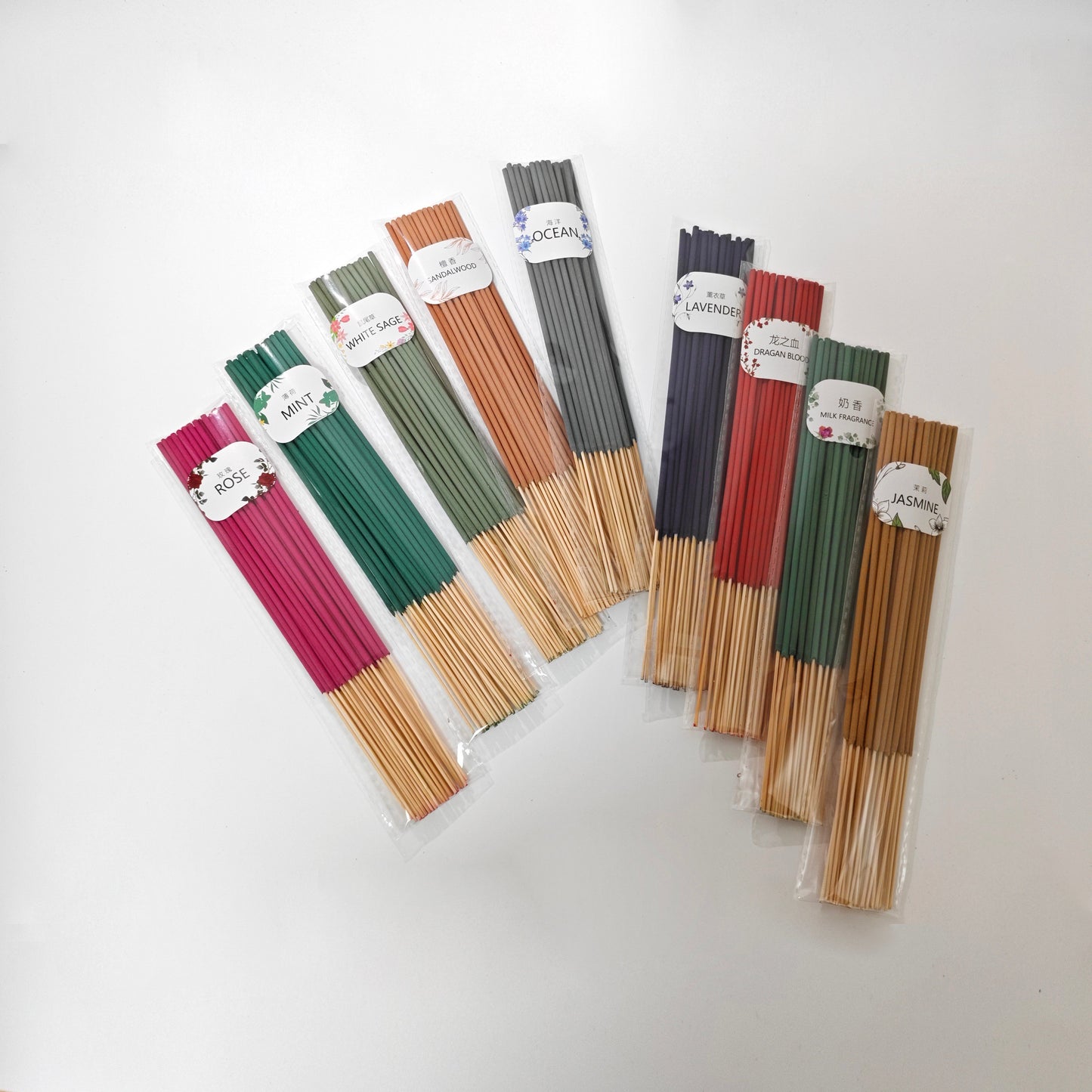 30-Pack Scented Incense Sticks for Meditation, Aromatherapy, and Home Purification. Bamboo sticks, no feathers, ideal gift for holidays.