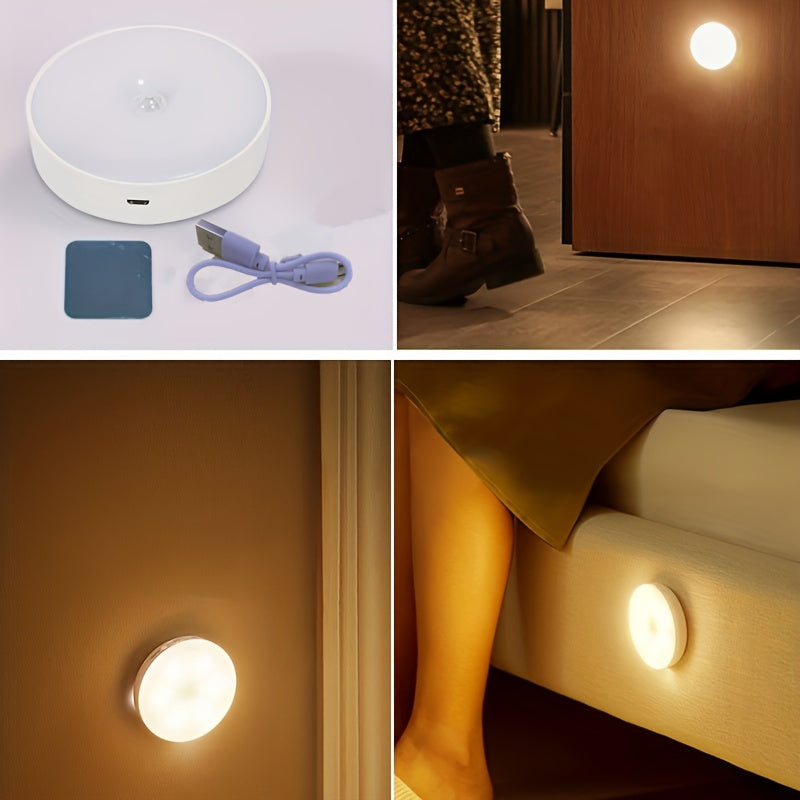 Intelligent Human Sensing Lamp with USB Charging, Ideal for Home and Dorm Room Use