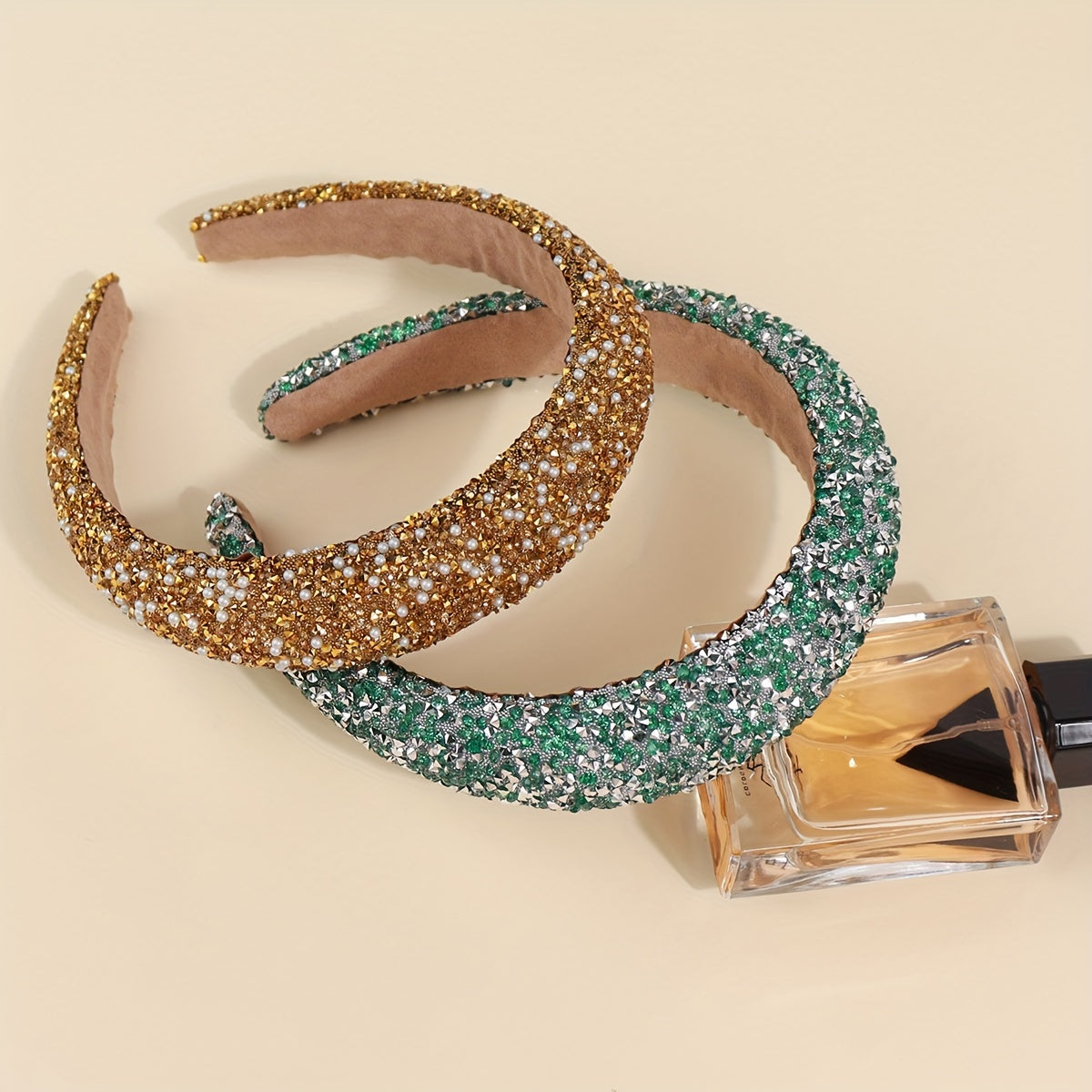 Baroque style rhinestone headband for women, colorful and elegant, perfect for everyday wear.