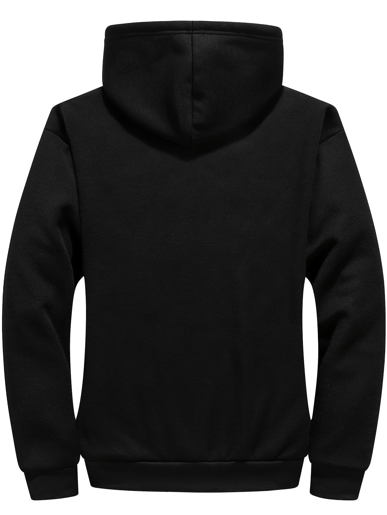 Men's Plus Size Casual Zip Up Fleece Hoodies.