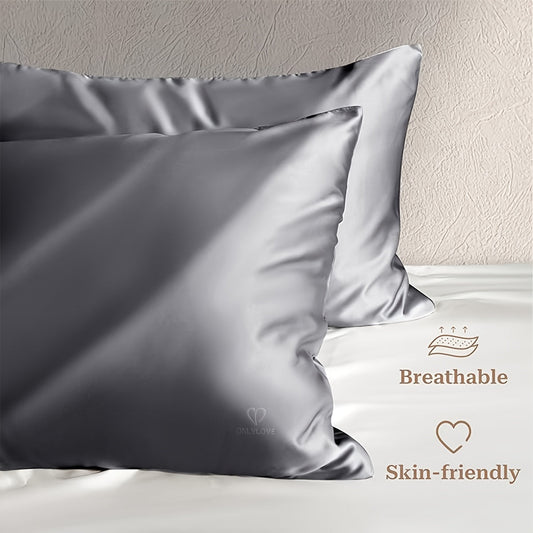 Experience ultimate luxury with our 1-piece satin pillowcase designed to protect your hair and skin. Made from high-quality microfiber, this ultra-soft pillowcase features an envelope closure for added convenience and is machine washable for easy care.