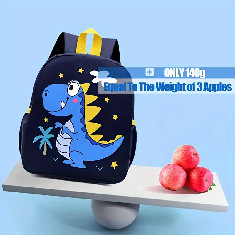 1pc Animal School Backpack for Boys and Girls, Cute Cartoon Design, Ultra Light and Load Reducing