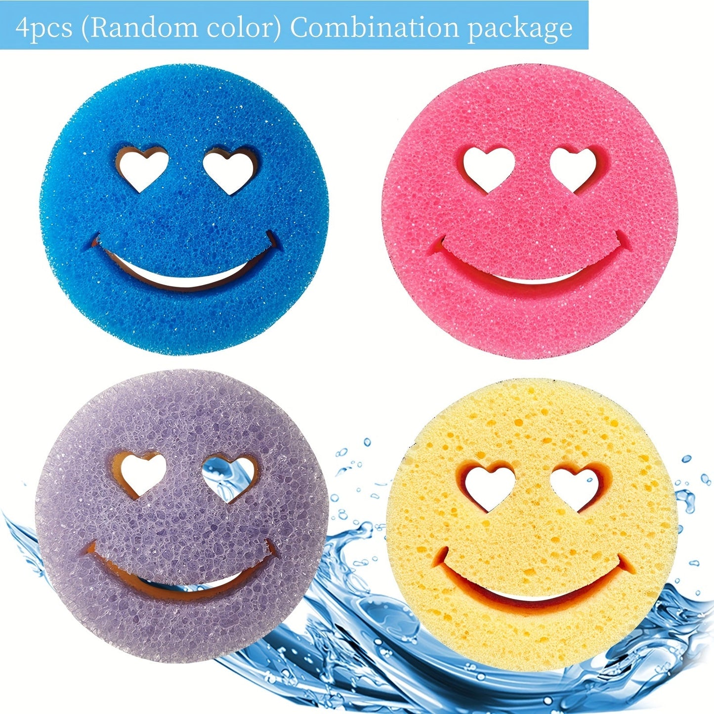 Temperature-sensitive, durable PC material cleaning sponges available in packs of 2, 4, 6, or 8. Suitable for use in the kitchen, bathroom, glass, and living room. These scratch-free sponges are perfect for dishwashing and pot scrubbing.