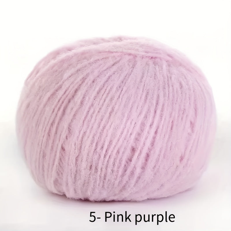 Soft velvet yarn roll made of skin-friendly nylon fiber, 40g mixed color, perfect for DIY hand-knitted plush items like dolls, scarves, blankets, hats, and small accessories.