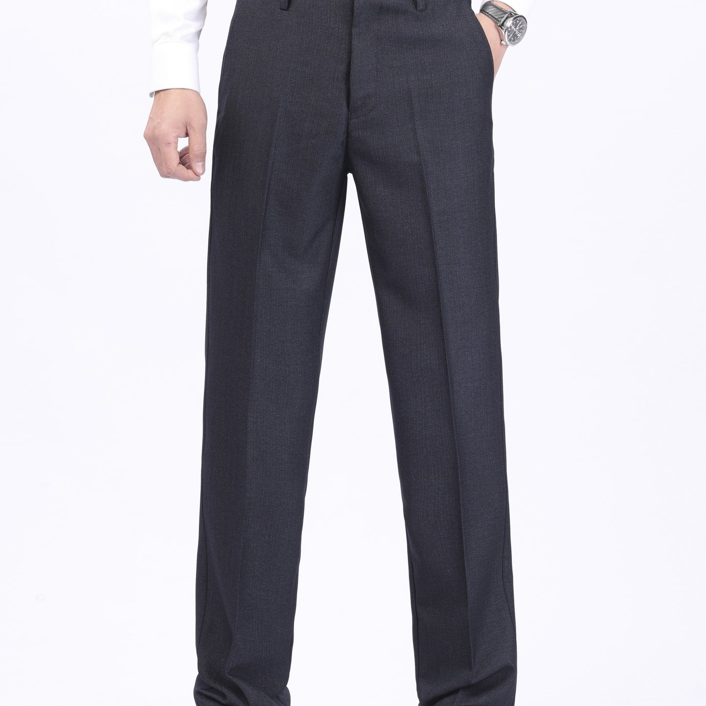 Large Men's Solid Color Business Pants