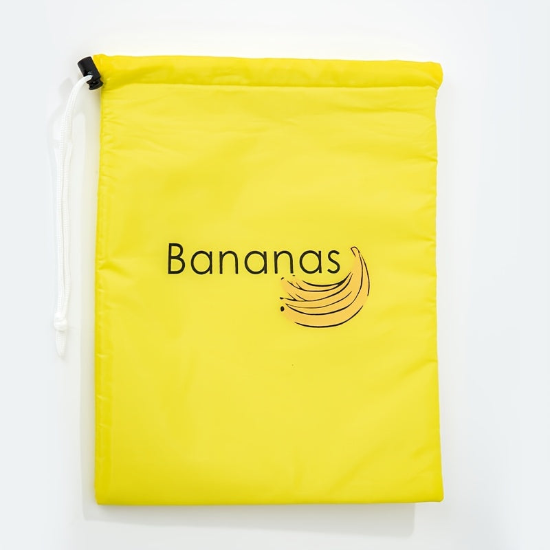 Food-Grade Nylon Banana Storage Bag with Aluminum Bead Closure - Spacious Design, Durable Double Stitching, and Freshness Preservation for 7 Days