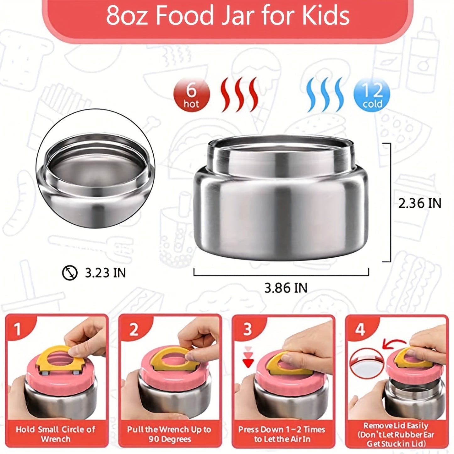 Get your kids the perfect Bento lunch box, complete with 8oz soup container, leakproof compartments, and a 4-compartment design. This set also includes a food jar and lunch bag, all BPA free. The ideal Christmas or Halloween gift!