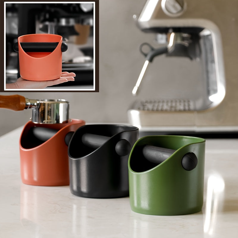 Semi-Automatic Coffee Grounds Bin - Laoyeboubi Mini Espresso Knock Box Made with Long-Lasting ABS Plastic, Simple to Clean