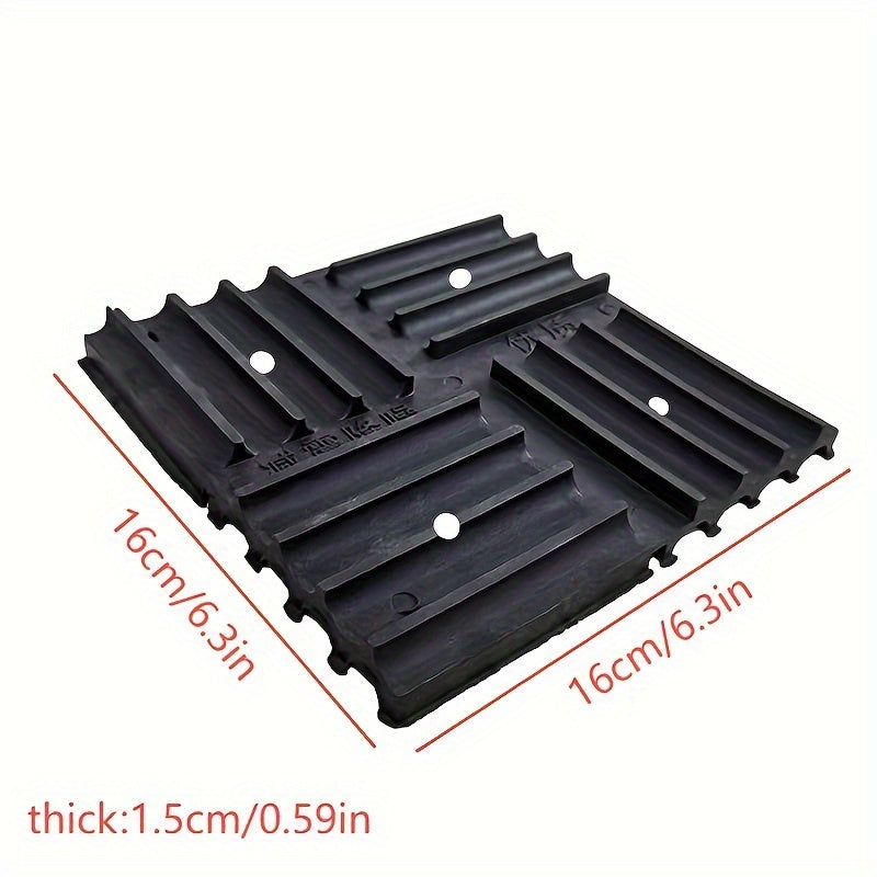 Air conditioning gaskets available in 4 or 8 pieces to reduce low frequency noise caused by vibration, extending the life of air conditioning units. Made of rubber insulation material.