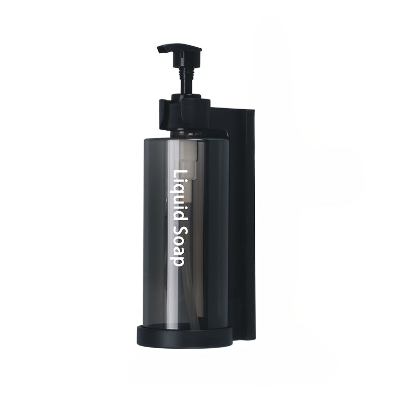 Wall-mounted soap dispenser made of plastic material suitable for hotel bathrooms and household shower storage. Can hold shampoo, hair conditioner, and body wash.