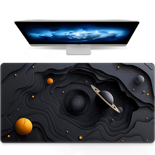 Durable Galactic space-themed gaming mouse pad with non-slip base - ideal gift for teens, boyfriends, girlfriends. Features for eSports.