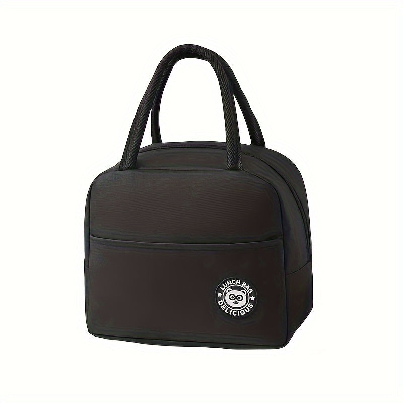 Sturdy Oxford Cloth Lunch Bag with Generous Insulation - Great for Work, School, Outdoor Adventures &picnics.