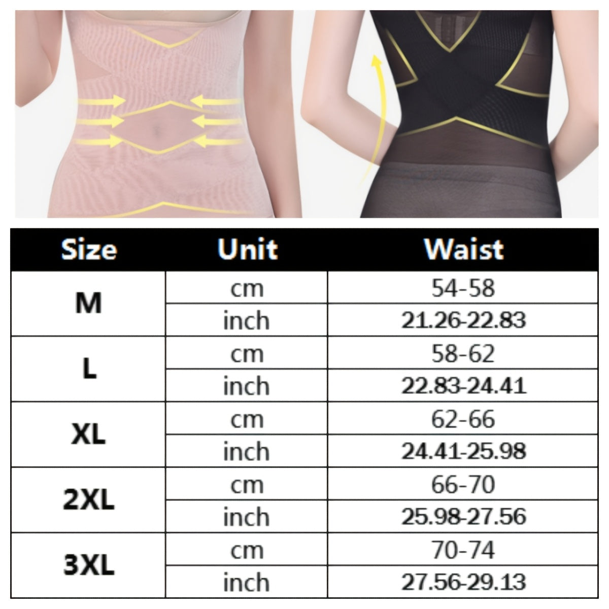 High Elasticity Striped Waist Trainer Bodysuit for Women, Sculpting Vests, Postpartum Recovery Tights, Knitted Corset Underwear