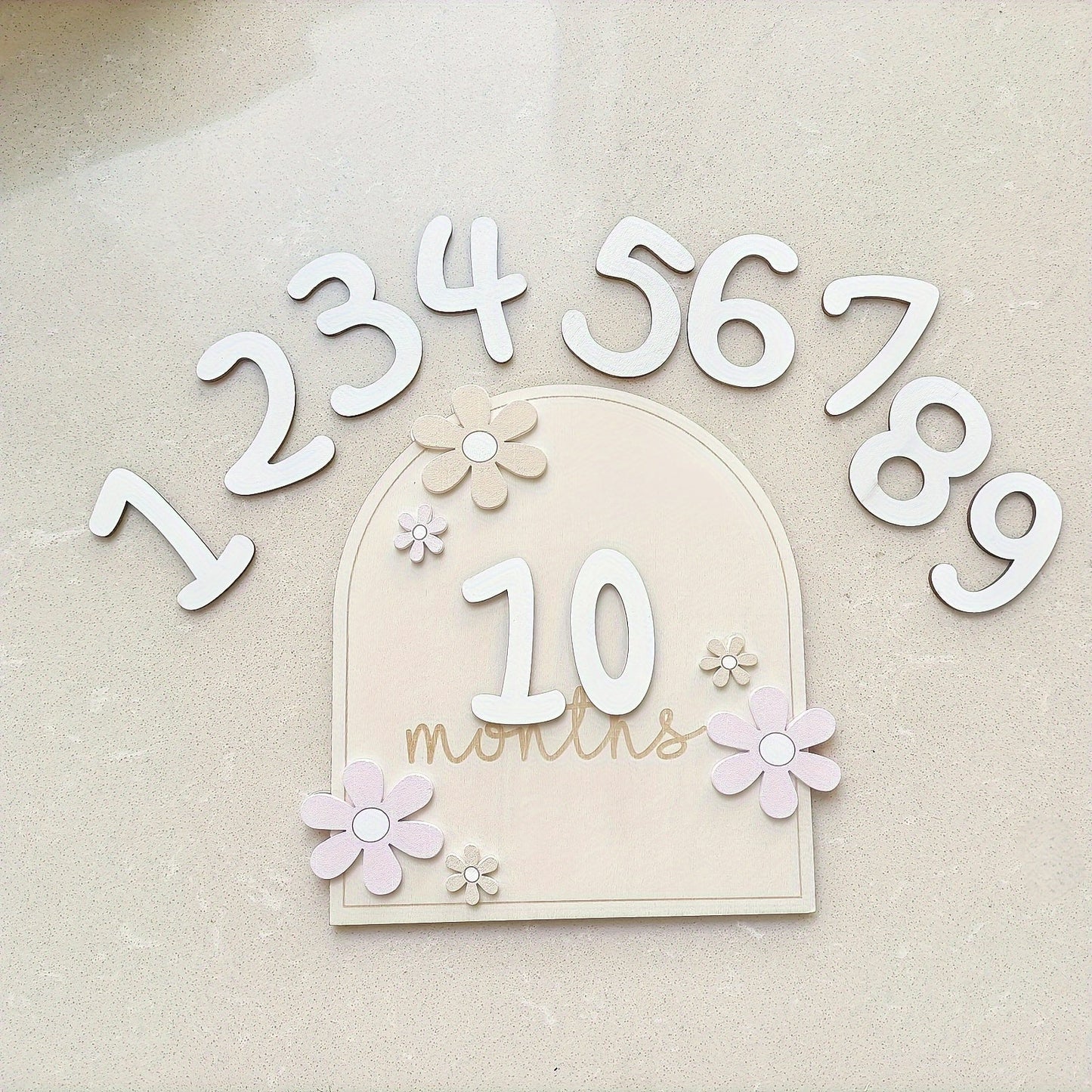 Wooden milestone birth sign, creative milestone card set, photography milestone card, first year growth card, pregnancy journey milestone markers for photo props.