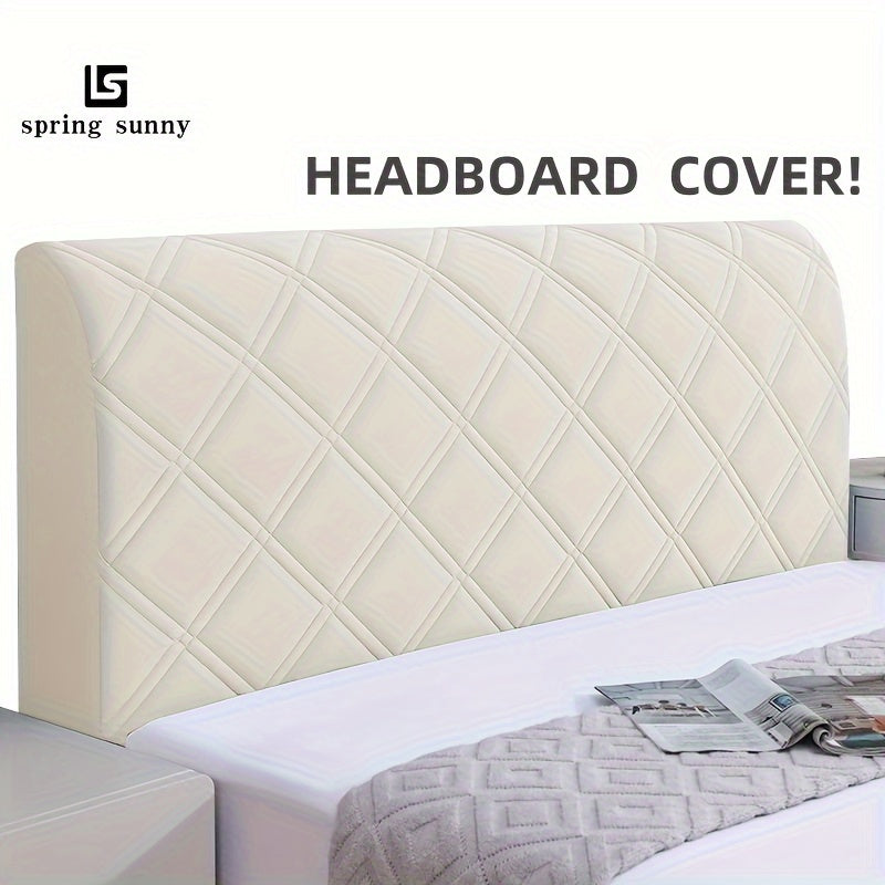 Protect your headboard with this luxurious Quilted Headboard Cover. Made with soft and comfortable short plush fabric, this cover is thicken and dustproof, providing excellent protection for your full size bed. The machine washable cover features