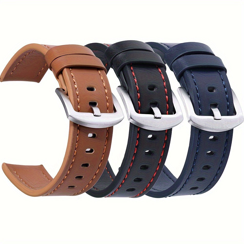 Fashionable and professional, this Men's Watch Strap in 20mm and 22mm sizes is the perfect replacement for your smart watch. Complete your look with this stylish accessory.