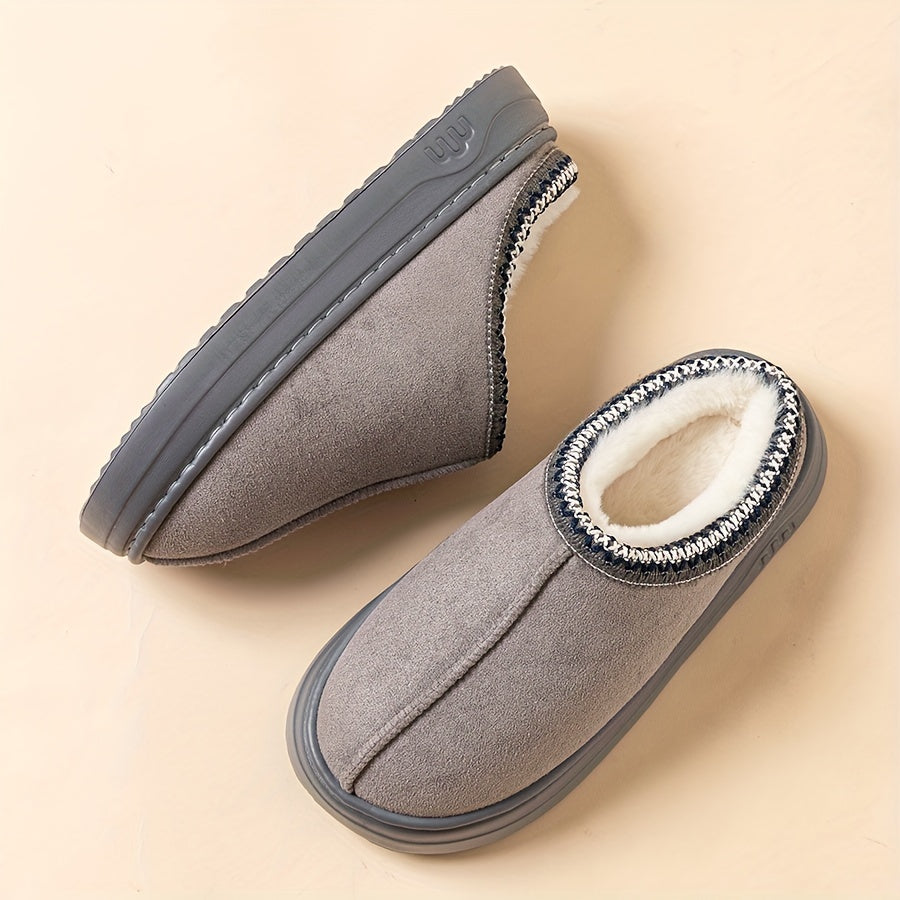 Stay warm and cozy with our unisex winter slippers. Corduroy material, non-slip sole, breathable comfort, universal fit, and fabric liner ensure maximum warmth and comfort. Perfect for