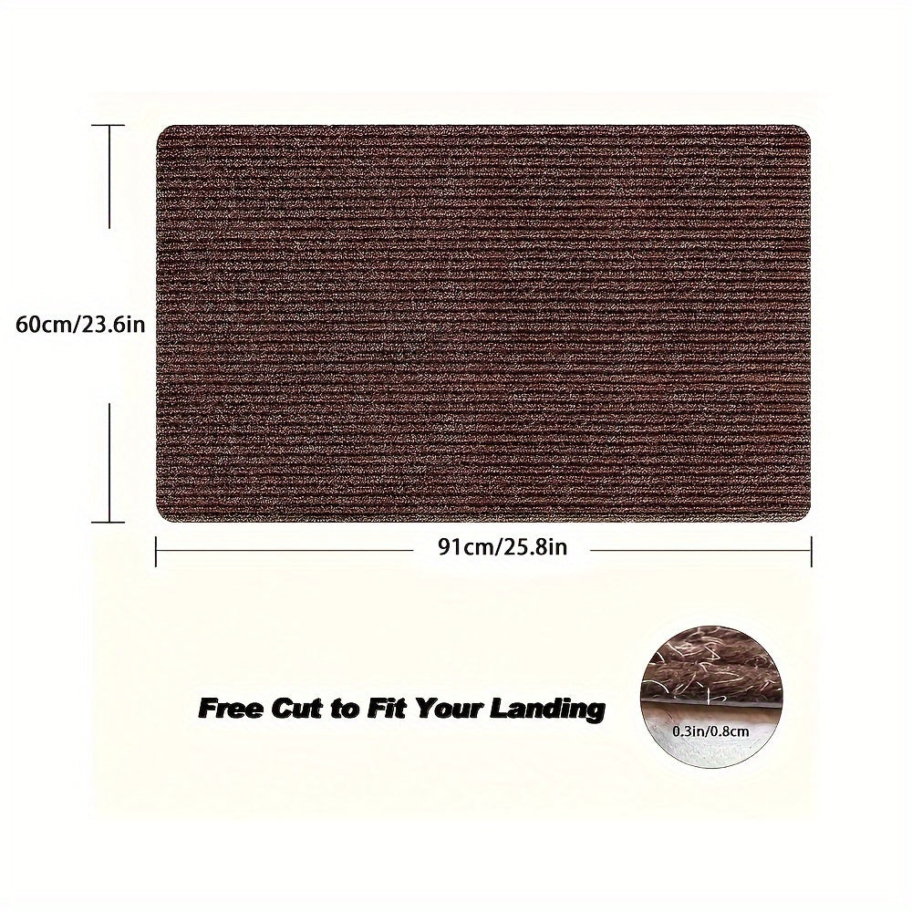 Ultra-absorbent 1pc door mat with non-slip backing - Long-lasting and machine washable to combat dust, water, and sand - Ideal for main entrances, back doors, bedrooms, kitchens, and offices.