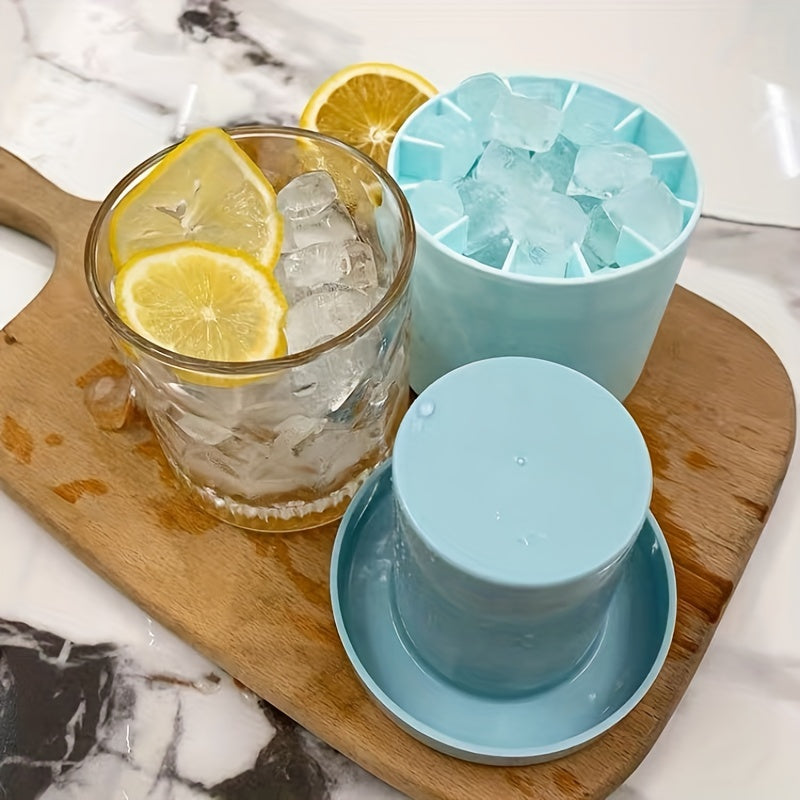 Create Perfectly-Shaped Ice Cubes Effortlessly with our Easy-Release Silicone Ice Cube Mold - Makes Up to 60 Cubes! Must-Have Kitchen Accessory