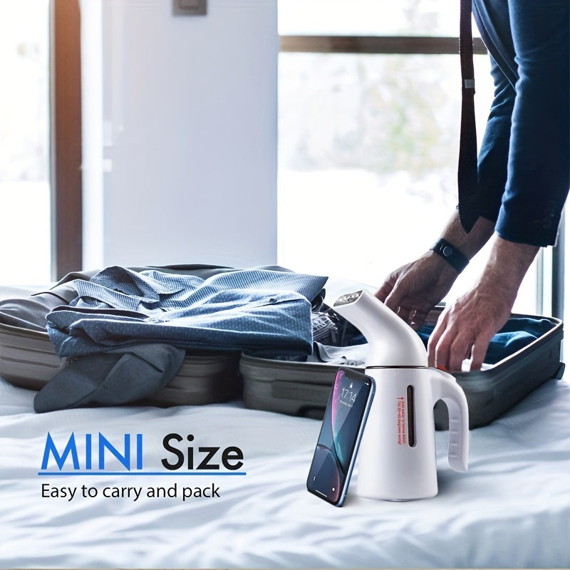 This handy Portable Handheld Garment Steamer quickly heats up to remove wrinkles from clothes, making it perfect for both travel and home use. With its EU plug and powerful fabric ironing capabilities, it is an ideal choice for keeping your wardrobe