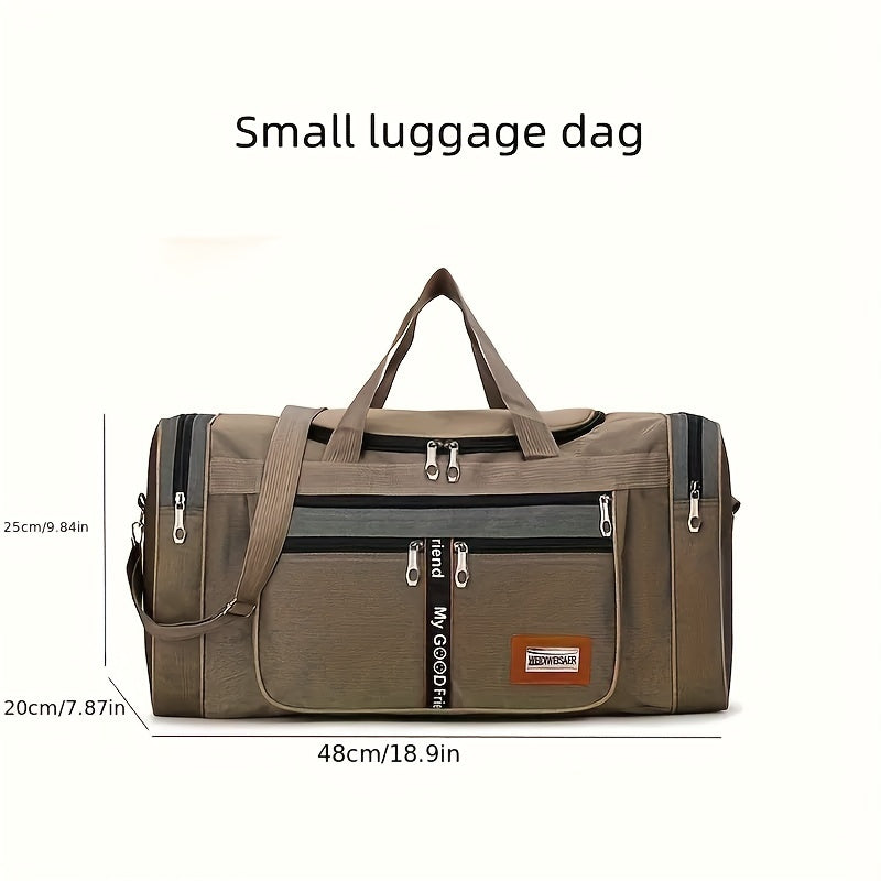 Versatile travel bag for men with large capacity and foldable design, ideal for business trips.