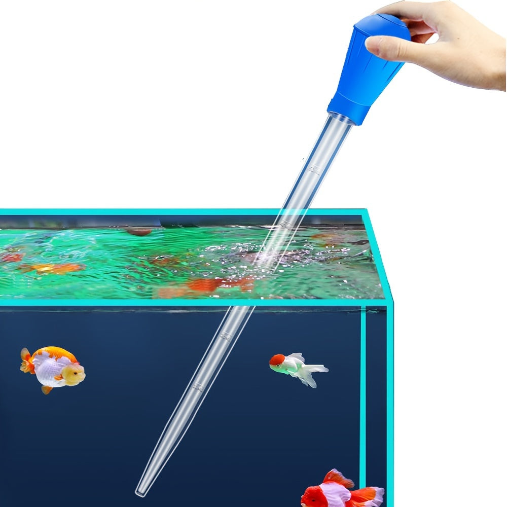 Aquarium manual water changer suction device for cleaning aquariums