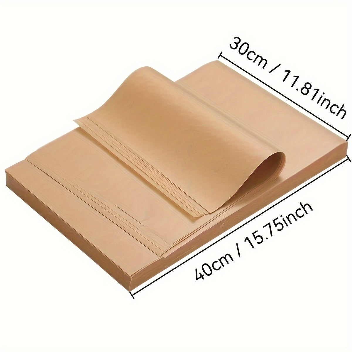 Waterproof raw wood color pizza pad, barbecue fried chicken snack tray, oil-proof pad made from special baking paper.