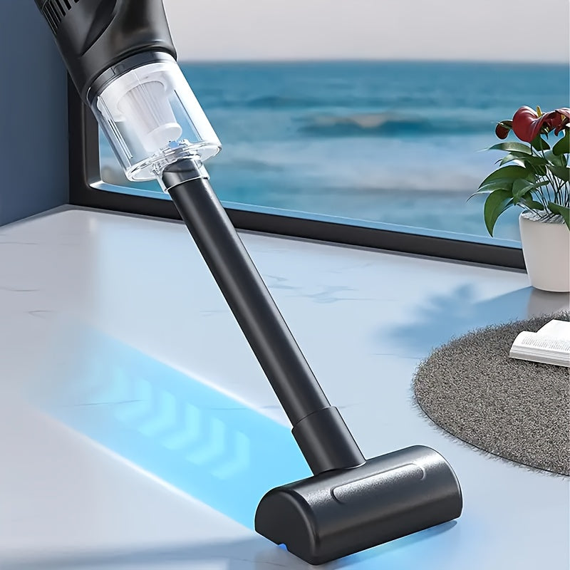 1 rechargeable handheld vacuum cleaner with strong suction and high cleaning efficiency, suitable for both households and cars.