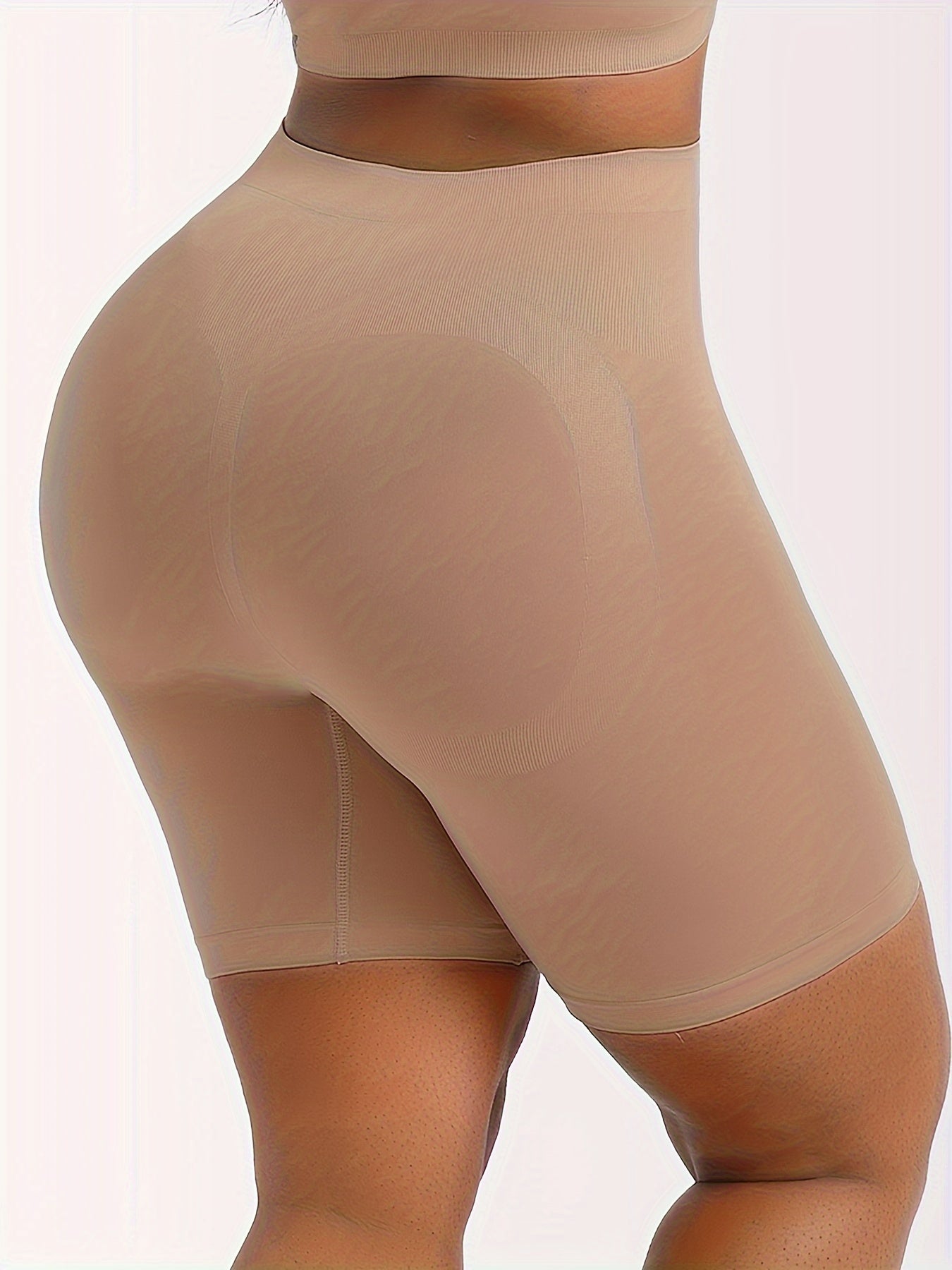 Women's high-waisted body-shaping panties with tummy control, leg-shaping shorts, and buttock-lifting features.