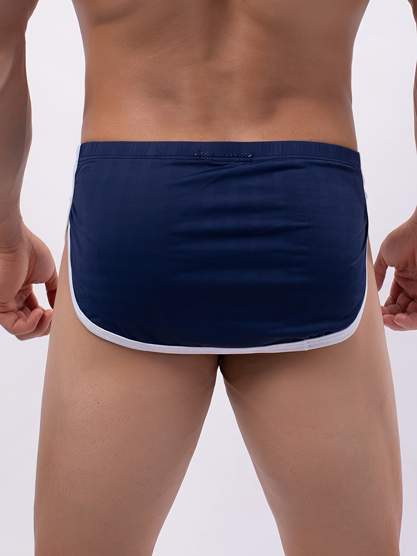 Stylish low-waist men's underwear, perfect for tropical summer with breathable fabric and trendy athletic comfort.