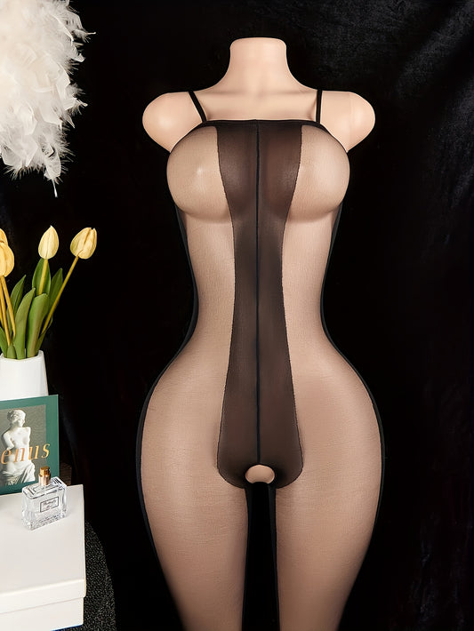 Seductive lingerie and jumpsuits for women, including open crotch and hollow designs.