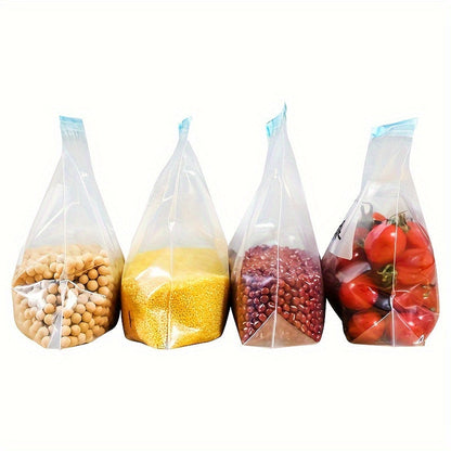 45-piece Set of Zippered Food Storage Bags - Keep Fruits, Grains, Vegetables, and Meats Fresh - Essential Kitchen Organizer Accessories