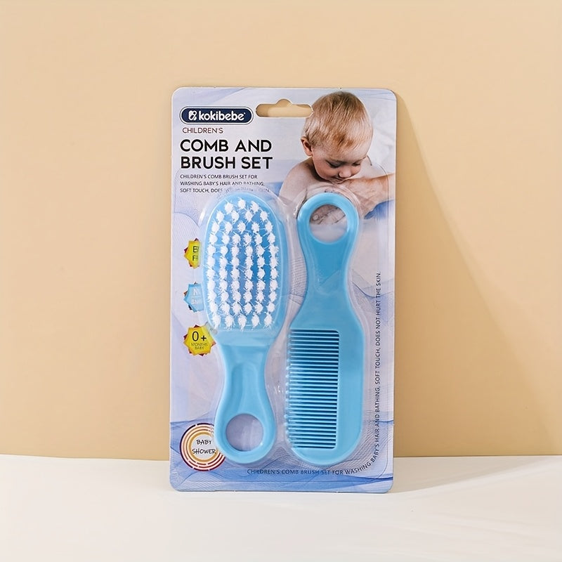 Set of Baby Head Care Comb and Brush, Set of Baby Massage Comb and Brush