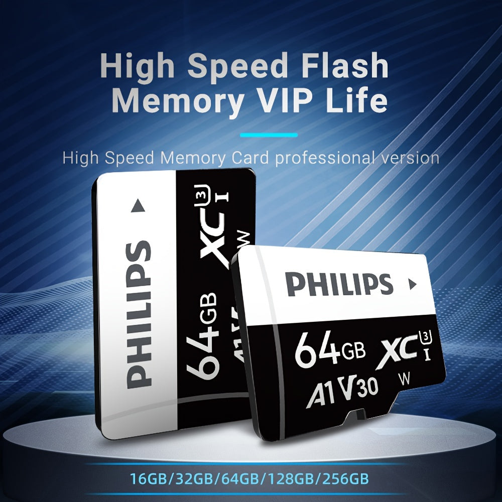 High-Speed Memory Card available in various capacities for tablets, cameras, phones, and laptops.