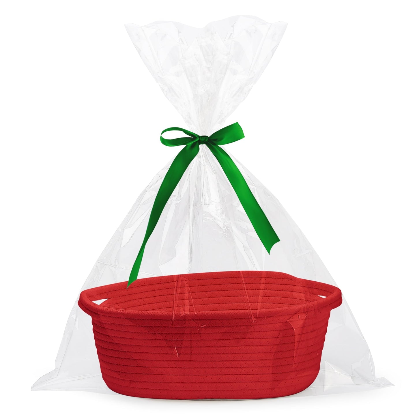 Small Woven Basket with Gift Bag and Ribbon, Ideal for Gift Giving or Storage, Reliable and Long-Lasting Design for Small Items