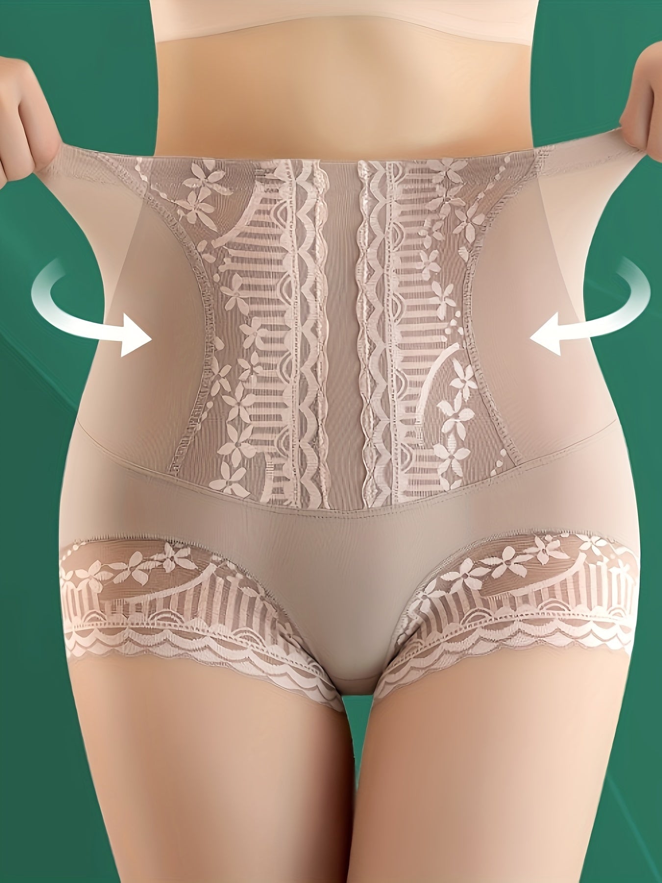 Lace Stitching High Waist Shapewear Panties for Women, Seamless Control and Butt Lift