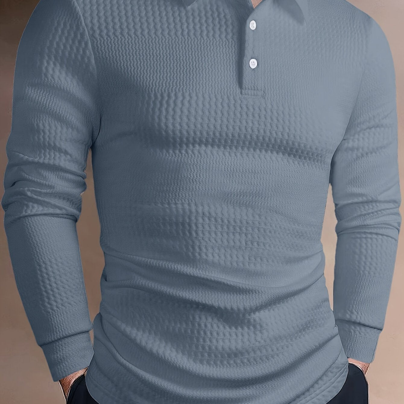 Men's Jacquard Short Sleeve Lapel T-shirt: Casual and slim fit for summer, can be given as a gift.