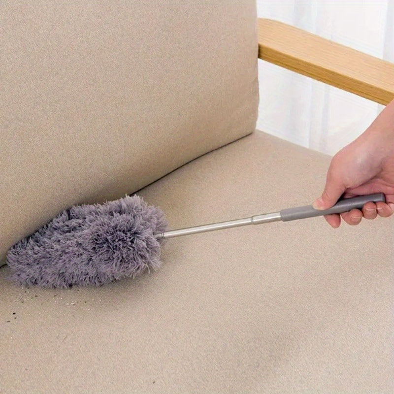 Multi-functional Microfiber Duster - Adjustable, Easy to Clean, and Environmentally-Friendly for use on Furniture, Cars, and Keyboards | Must-Have for Home Cleaning