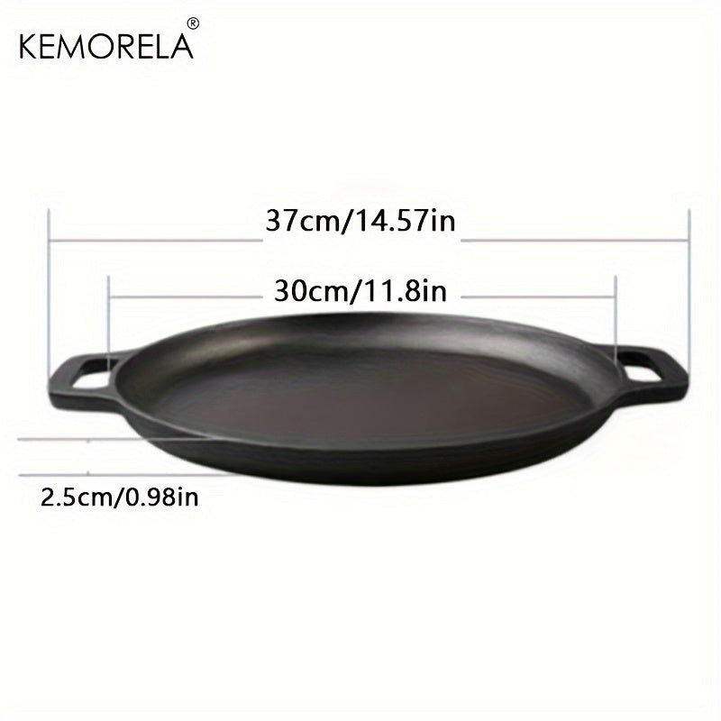 Thickened Pancake Pan - Double-Ear Cast Iron Pan - Non-Stick Pan - Suitable for Induction Cooker, Gas Stove - Kitchen Tools