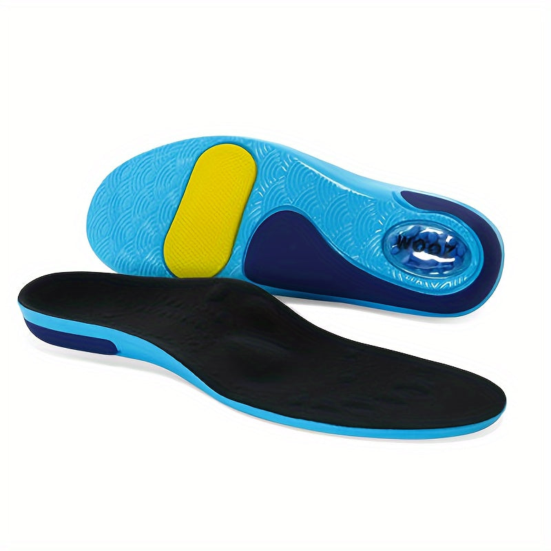 Shock-absorbing arch support insoles for running and work boots provide a comfortable fit and are ideal for long periods of standing.