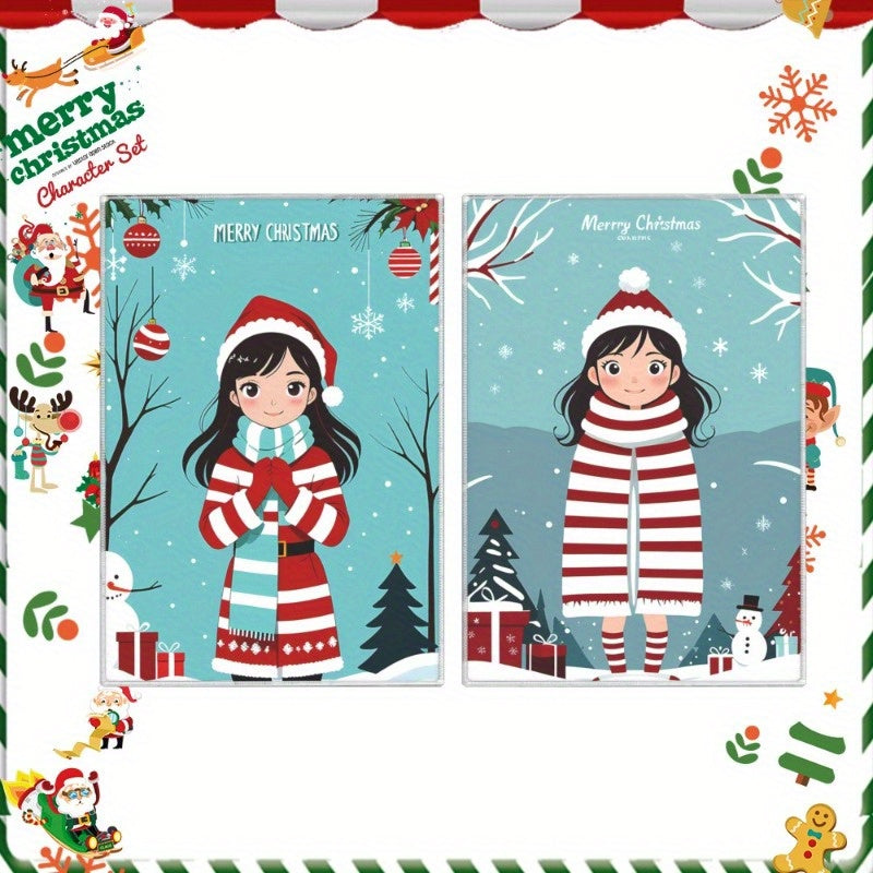 Set of two 18*26 Kitchen Towels, perfect for the Christmas and Winter season. Add a touch of festive cheer to your kitchen with these soft Christmas-themed towels featuring snowflakes. Ideal for gift decorations and Merry Christmas Kitchen Decor.