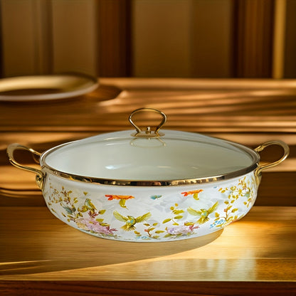 The Elegance of Enamel Porcelain: Three Flower Colors with Stunning Golden Borders